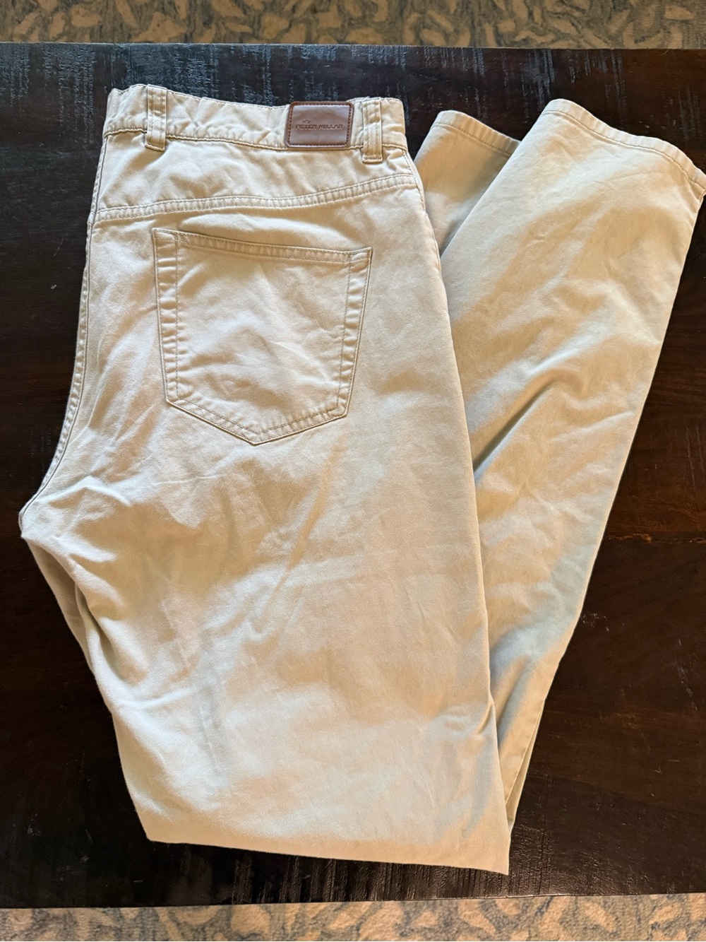 Mens khaki Peter Millar pants